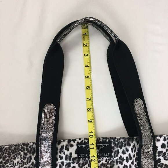 Victoria's Secret Leopard Metallic Large Cloth Tote Bag - Picture 14 of 14
